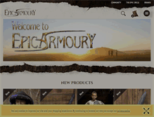 Tablet Screenshot of epicarmoury.com